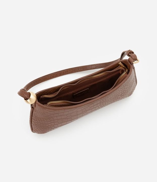 Cartera Baguette en PU con Textura Crocco 7