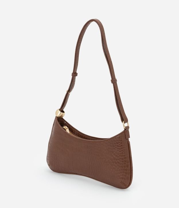Cartera Baguette en PU con Textura Crocco 8
