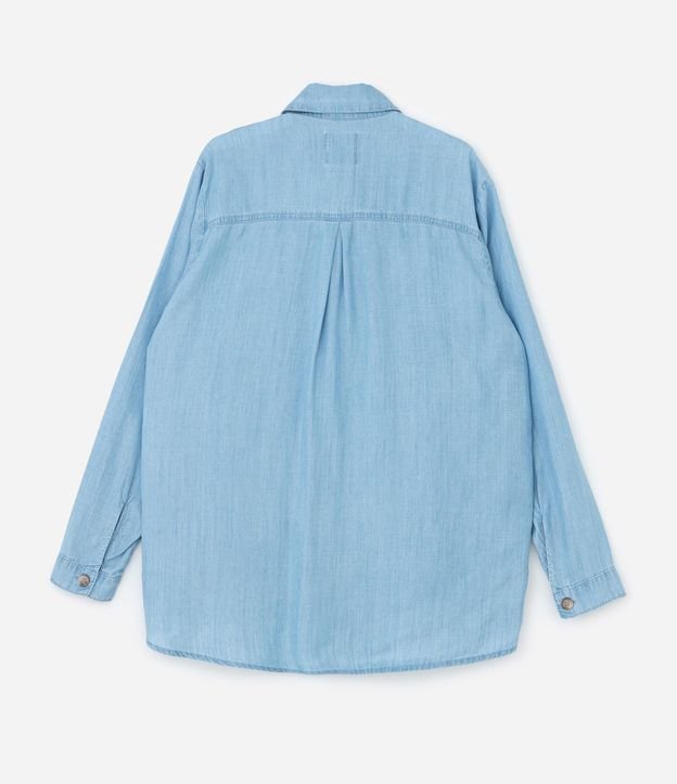 Camisa en Jeans con Bolsillos Delanteros Curve & Plus Size 4