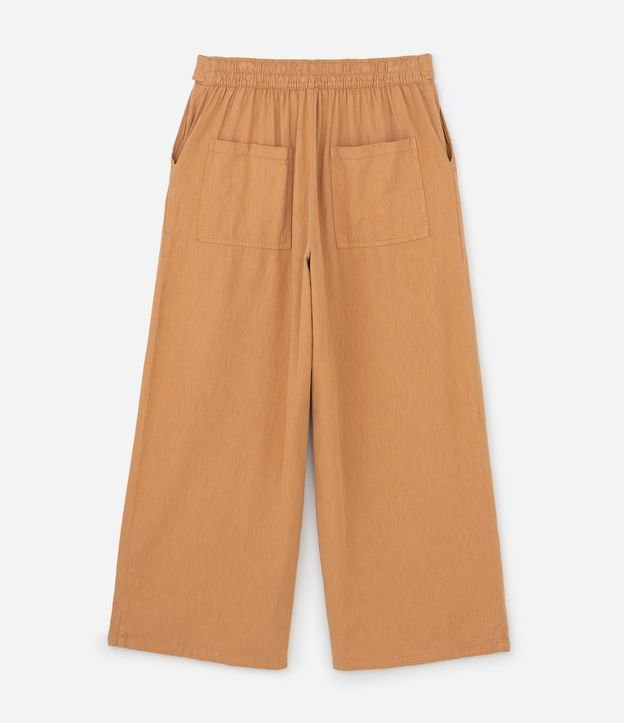 Pantalón Pantalona en Sarga con Cinturón Curve & Plus Size 6