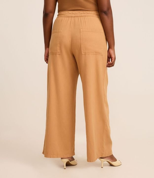 Pantalón Pantalona en Sarga con Cinturón Curve & Plus Size 4