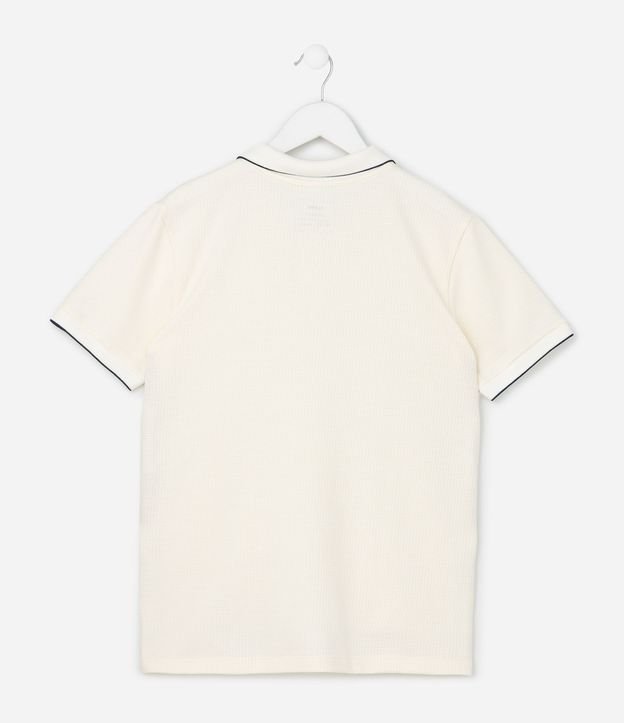 Remera Polo Infantil Texturizada - Talle 5 a 14 años 2