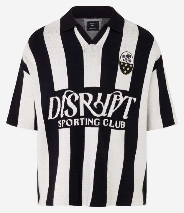 Remera Boxy en Punto con Estampa Futebol 1