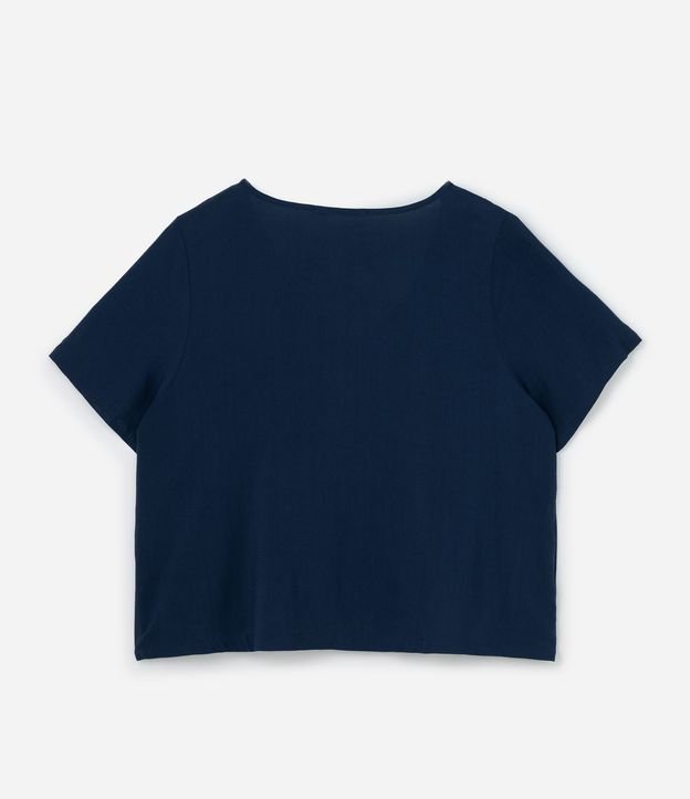 Blusa en Viscosa con Escote en V Curve & Plus Size 6