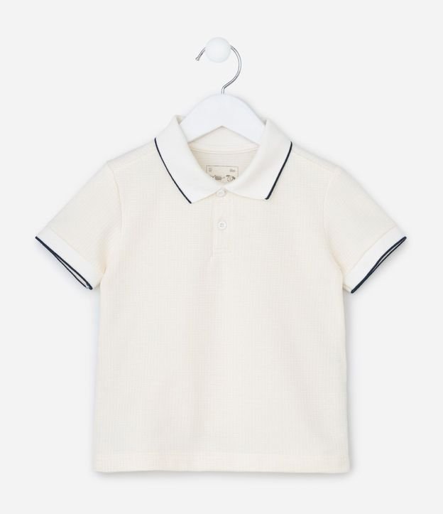 Remera Polo Infantil Texturizada - Talle 1 a 6 años 2