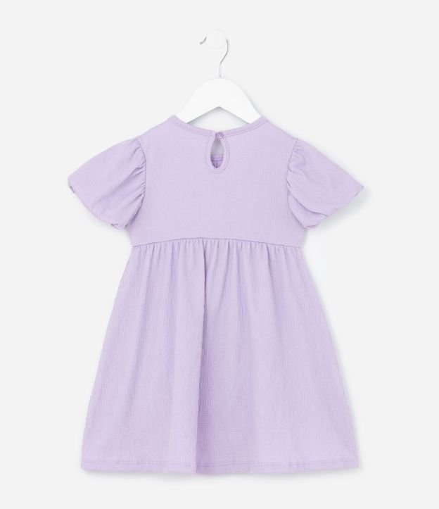 Vestido Infantil con Lazos Texturizado - Talle 1 a 6 años 3