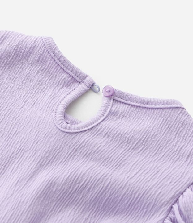 Vestido Infantil con Lazos Texturizado - Talle 1 a 6 años 5