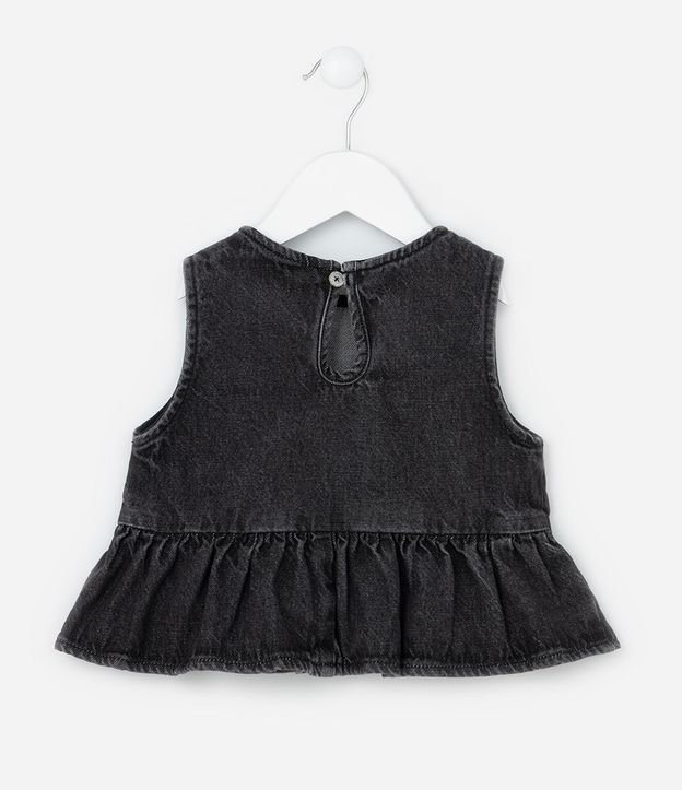 Blusa Infantil en Jeans con Volado -  1 a 6 años 3