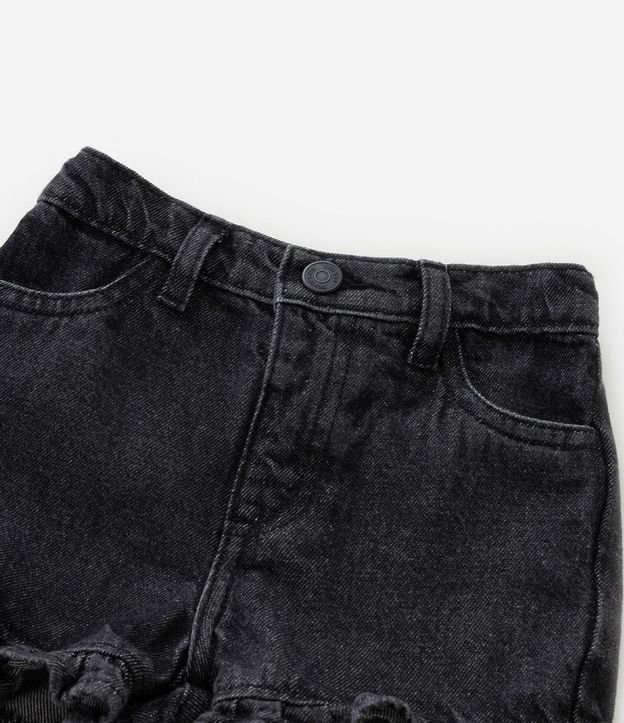 Short Infantil en Jeans con Volados - Talle 1 a 6 años 8
