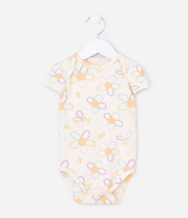 Body Infantil con Estampa Floral - Talle 0 a 18 meses 2