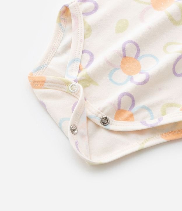 Body Infantil con Estampa Floral - Talle 0 a 18 meses 5