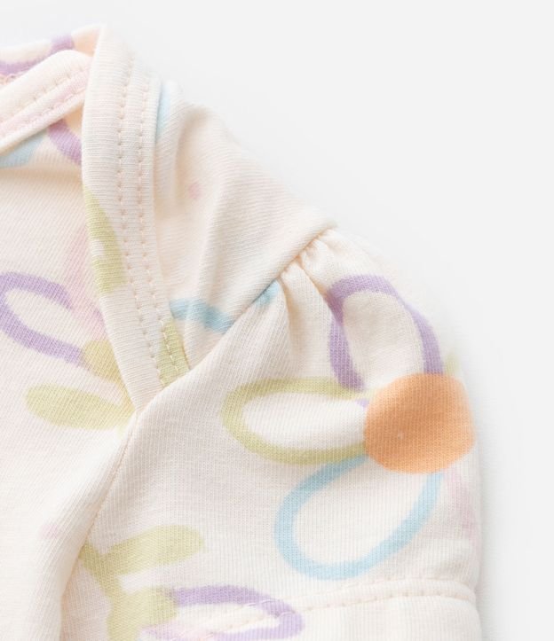 Body Infantil con Estampa Floral - Talle 0 a 18 meses 6