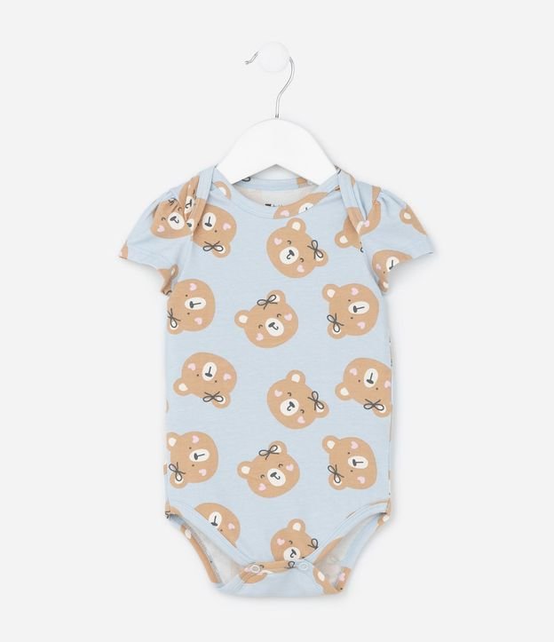 Body Infantil con Estampa de Osito - Talle 0 a 18 Meses 3