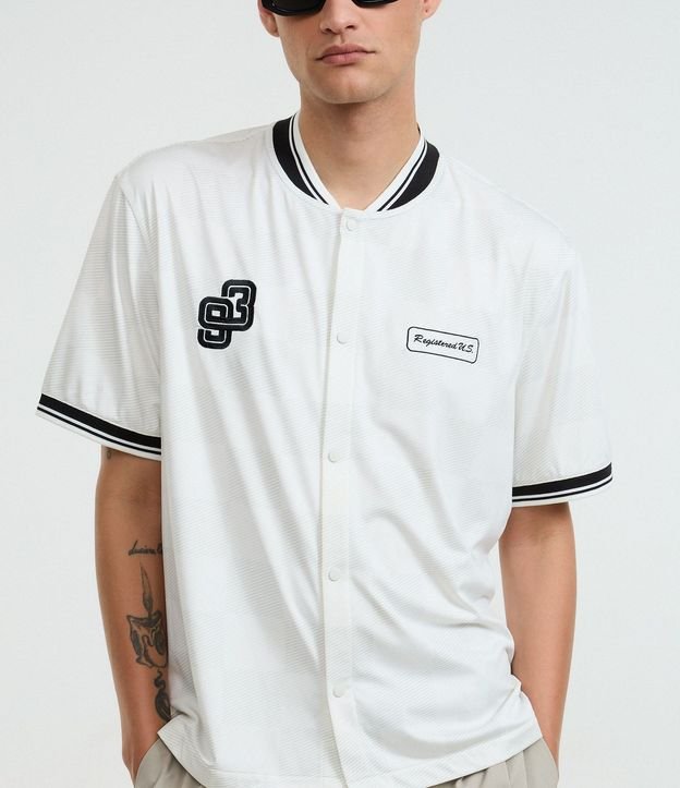 Camisa Sport Core Cuadriculada con Bordados 3