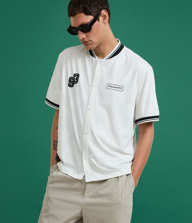 Camisa Sport Core Cuadriculada con Bordados 5