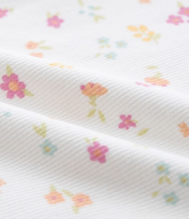 Body Infantil en Rib con Estampa Floral Liberty - Talle RN a 18 Meses 5
