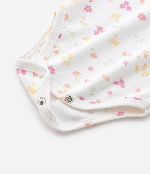 Body Infantil en Rib con Estampa Floral Liberty - Talle RN a 18 Meses 6