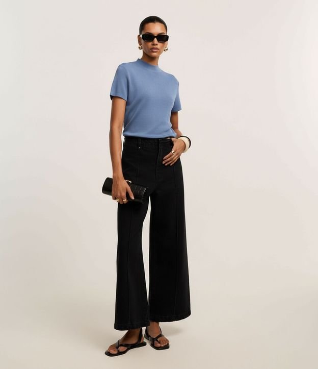 Blusa de Punto con Cuello Alto 4