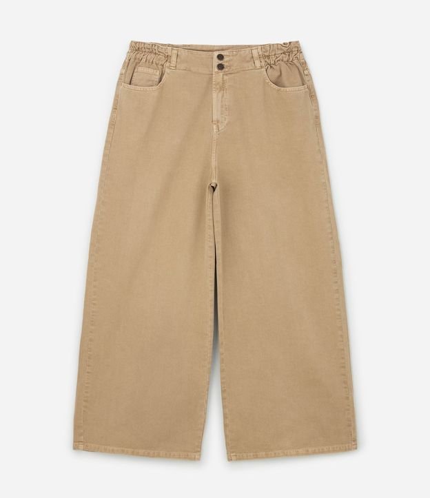 Pantalón Wide Leg en Sarga con cintura Clochard Curve & Plus Size 5