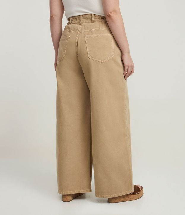Pantalón Wide Leg en Sarga con cintura Clochard Curve & Plus Size 4