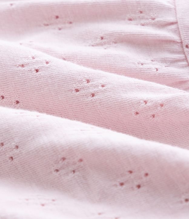 Short pollera Infantil con Moña y Texturizado - Talle 0 a 18 Meses 3
