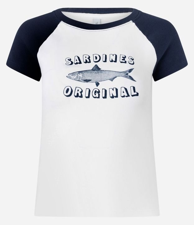Remera New T-Shirt en Cotton con Estampa de Sardina 6