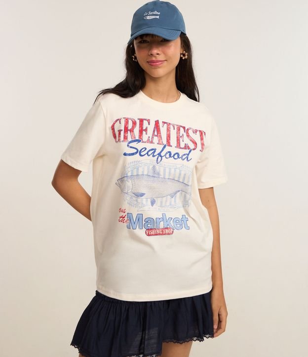 Remera T-Shirt con Estampa Pez Seafood 3