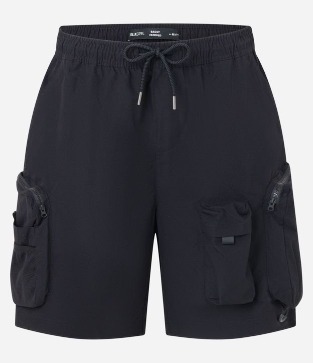 Bermuda Baggy Cropped con Bolsillos 7