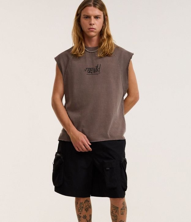 Bermuda Baggy Cropped con Bolsillos 6