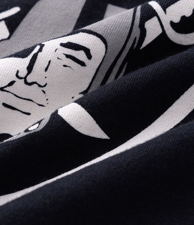 Remera Oversized en Algodón con Estampado Raiders NFL 9