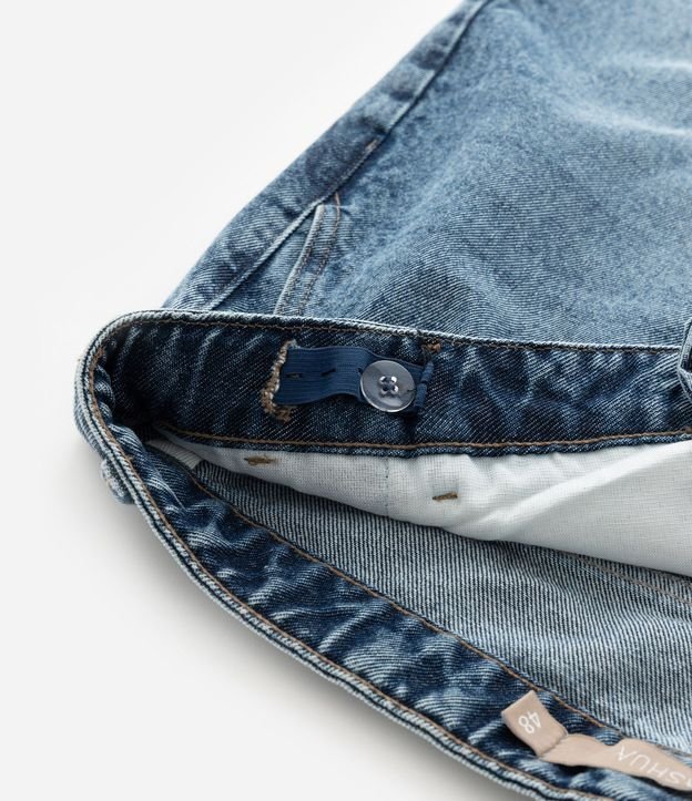 Bermuda en Jeans con Pences y Bajo Larga Curve & Plus Size 8