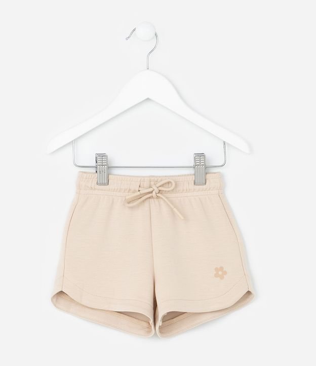 Short Infantil en Modal con Estampa Localizada - Talle 1 a 6 años