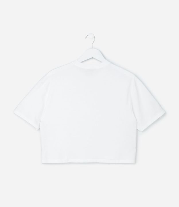 Remera Corta Infantil con Flores Aplicadas - Talle 5 a 14 años 2