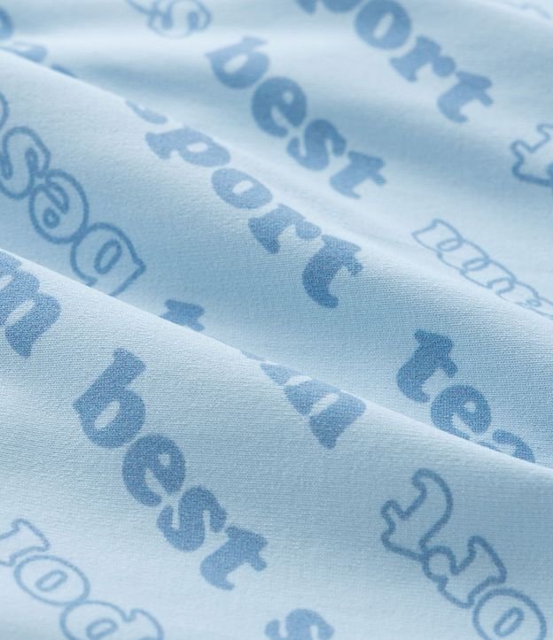 Short Pollera Infantil con Pliegues y Estampa Lettering - Talle 1 A 5 años 4