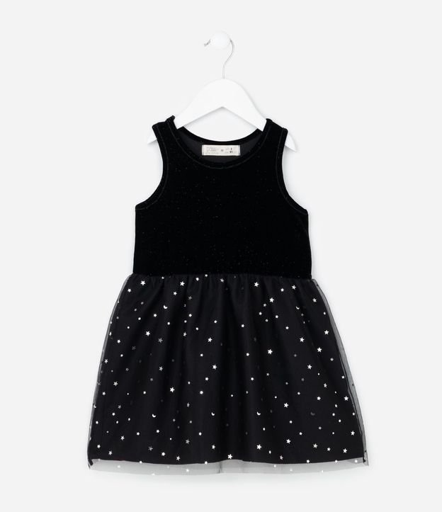 Vestido Infantil en Terciopelo de Gatita - Talle 1 a 6 años 3