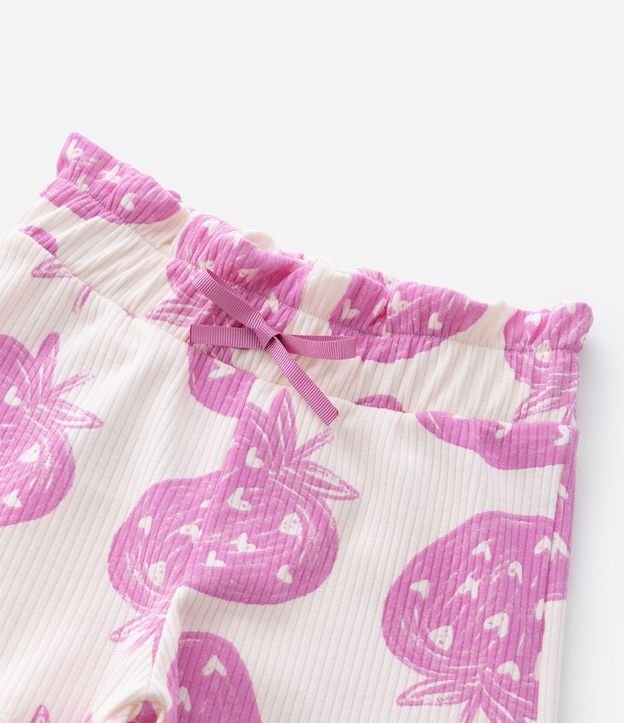 Short Clochard Infantil con Estampa Morangos - Tam1 a 6 años 6