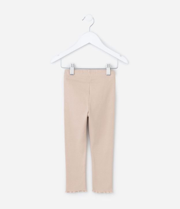 Pantalón Legging Infantil en Rib con Frufru - Talle 1 a 6 años 3