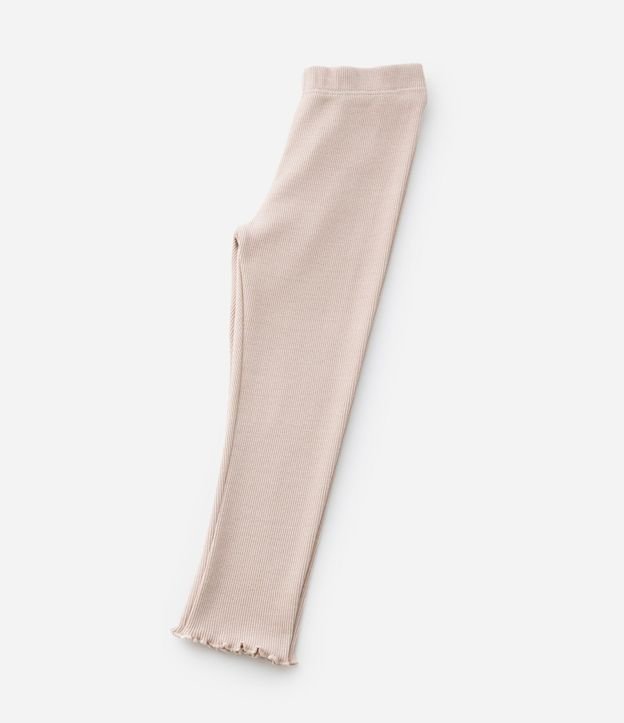 Pantalón Legging Infantil en Rib con Frufru - Talle 1 a 6 años 6