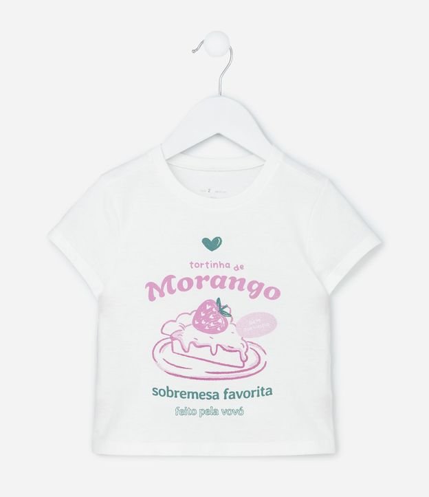 Blusa Infantil Torta de Frutilla - Talle 1 a 6 años 2