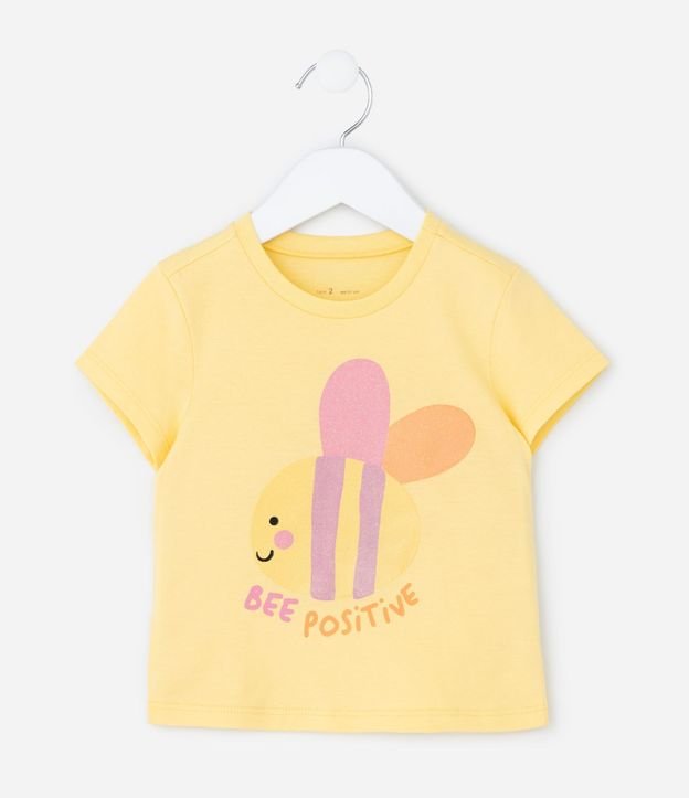 Blusa Infantil con Estampa de Abeja - Talle 1 a 6 años 2