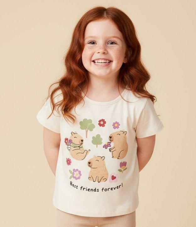 Blusa Infantil con Estampa de Carpincho - Talle 1 a 6 años