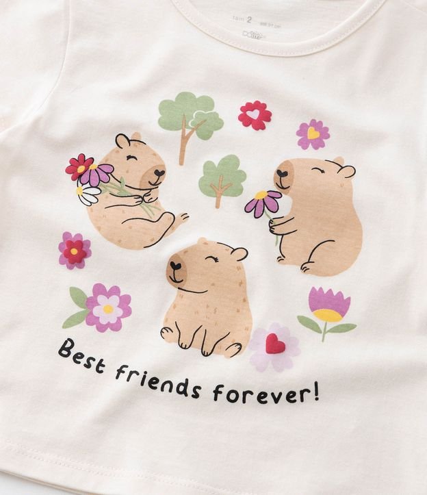 Blusa Infantil con Estampa de Carpincho - Talle 1 a 6 años 6