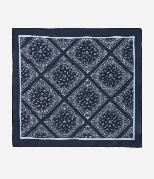 Pañuelo Rectangular en Satén con Estampa Paisley 2