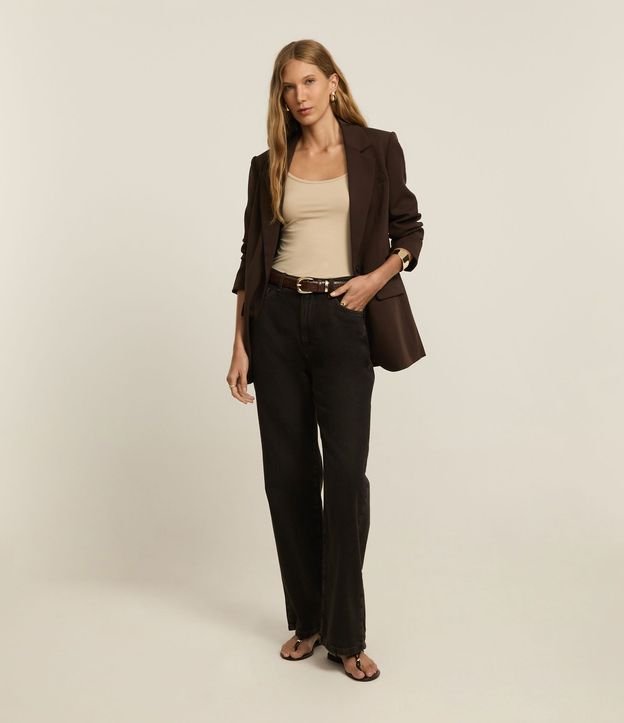 Blusa Musculosa Básica en Poliamida con Breteles Finos 3