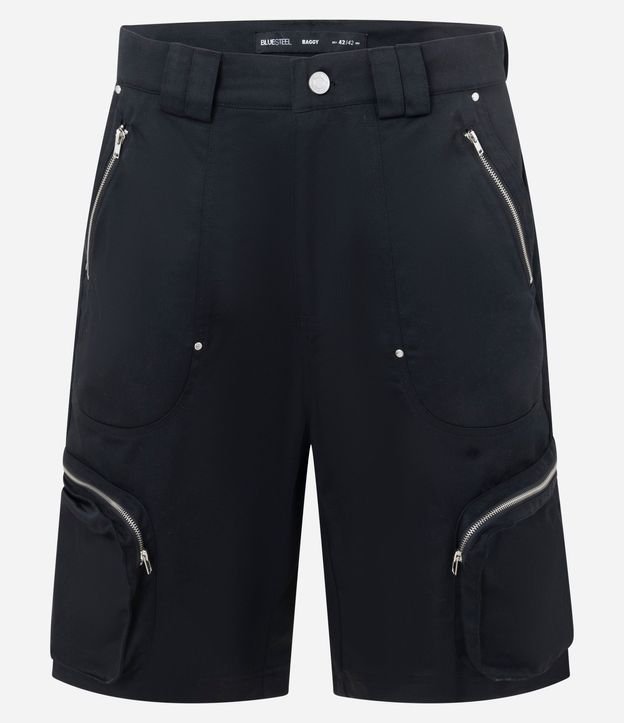Bermuda Baggy con Bolsillos Cargo y Cremallera 5
