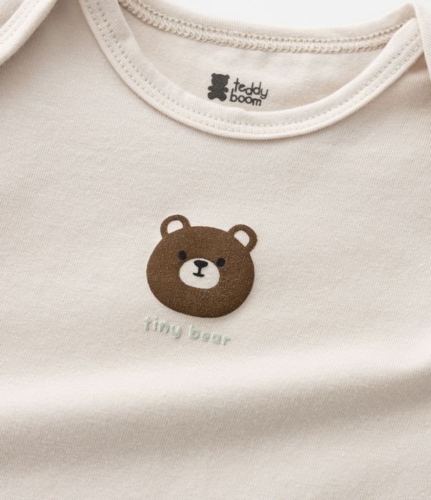 Kit 02 Bodies Infantiles con Estampa de Oso - Talle 0 a 18 Meses 5