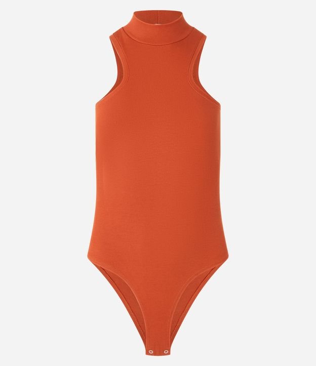 Body Canelado en Rib con Cuello Alto y Perna Cavada 8