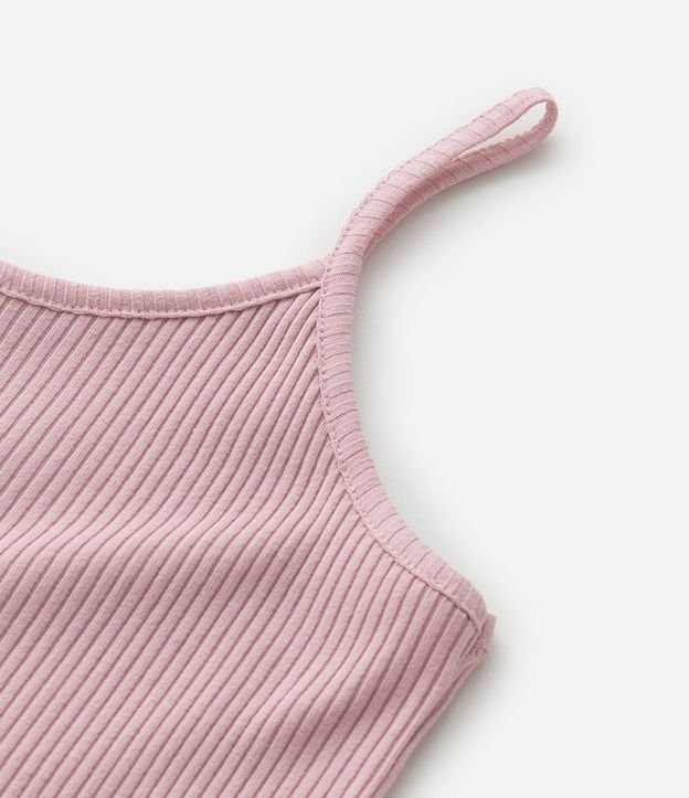 Vestido Balonê Corto con Textura Acanalada - Talle 7 a 14 años 8