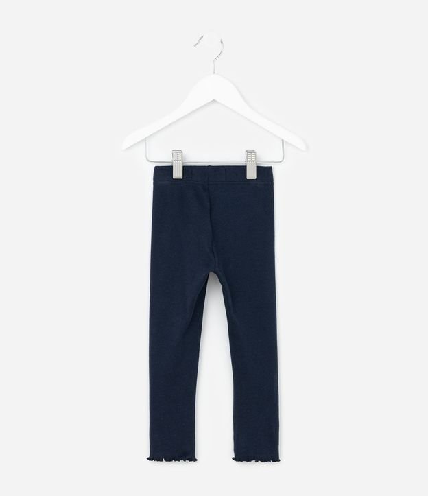 Pantalón Legging Infantil Acanalada con Costura Frufru - Talle 1 a 6 años 3