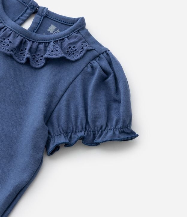 Body Infantil con Volado Broderie en el Cuello - Talle 0 a 18 meses 6